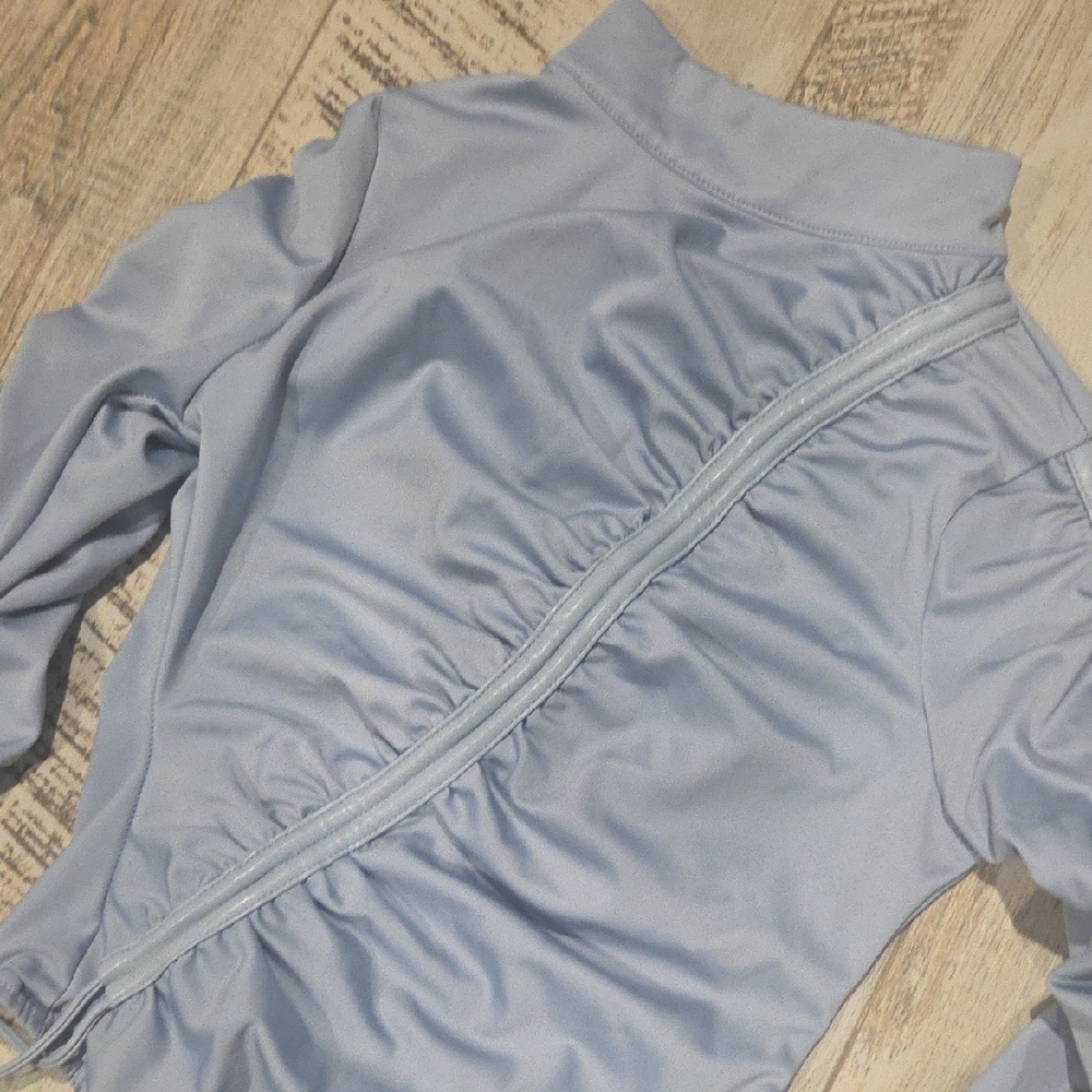 Maniere De Voir Grey Gathered Bodysuit - Picture 5 of 16